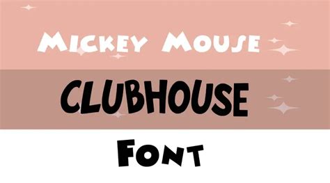 Mickey Mouse Clubhouse Font - Fonts Park