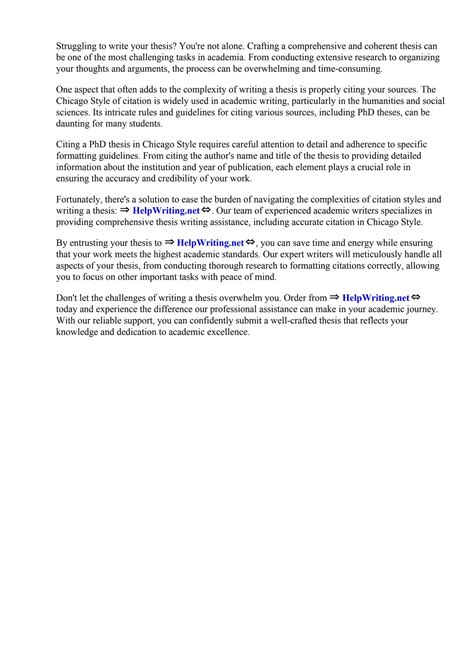 Citing Phd Thesis Chicago Style by Concordia College New York - Issuu