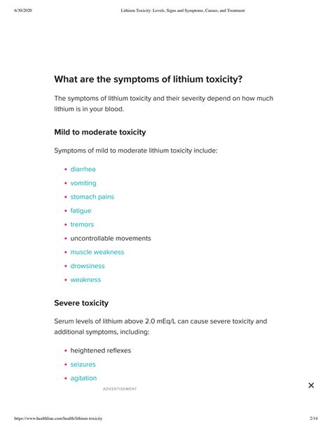 SOLUTION: 5 lithium toxicity levels signs and symptoms causes and ...