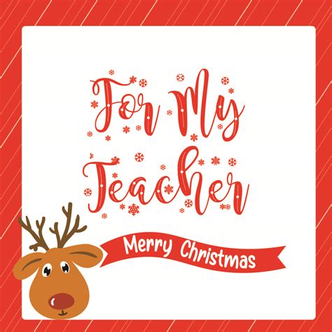 Christmas Coloring For Teacher Card - 14 Free PDF Printables | Printablee