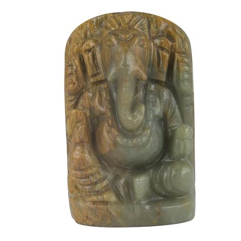 Swasti Vinayaka Art Gemstone Carving by MaPassion Ganesh Statue in ...