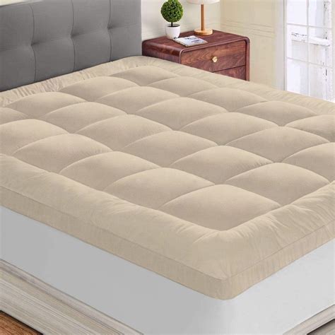 Rajasthan Crafts Microfiber Mattress Padding/Topper Bed (Brown, 72inch ...