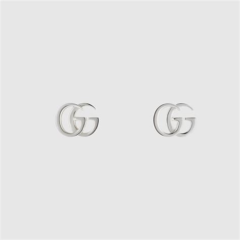 GG Marmont stud earrings in 925 sterling silver | GUCCI® US