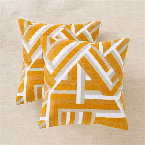 Buy Mystic Meadows Set of 2 Embroidered Cushion Covers - 40x40cm from ...