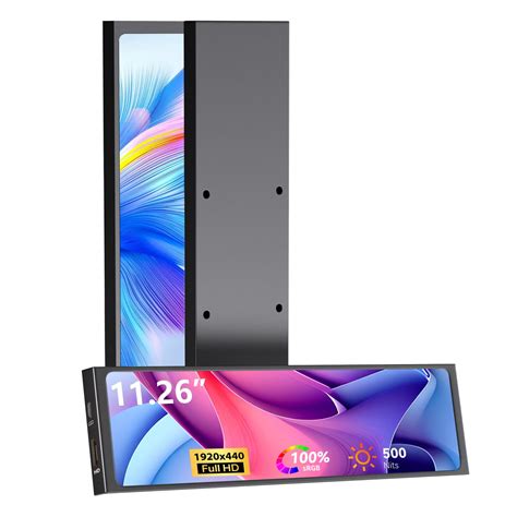 AISHICHEN 11.26" Mini Monitor FHD 1920x440 Small Wide Monitor for PC ...