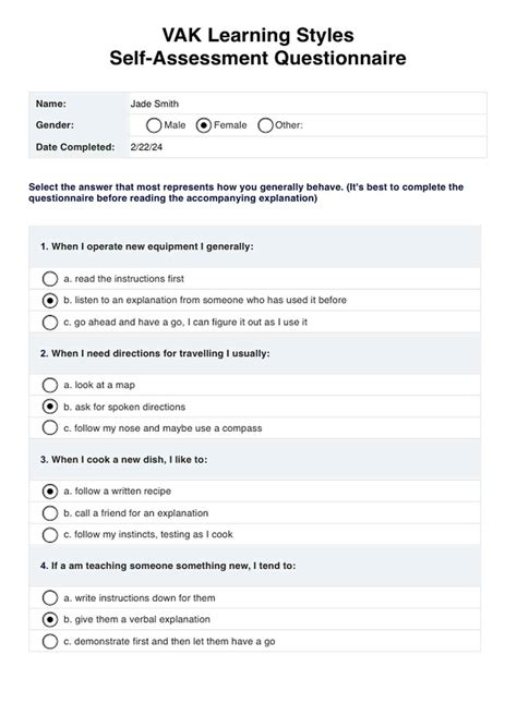 What Is The Vark Questionnaire The Vark Guide To What's Your Learning