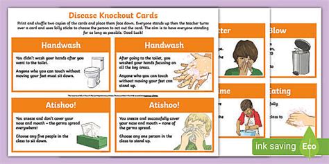 Disease Knockout Cards - KS2 Whole Class Game