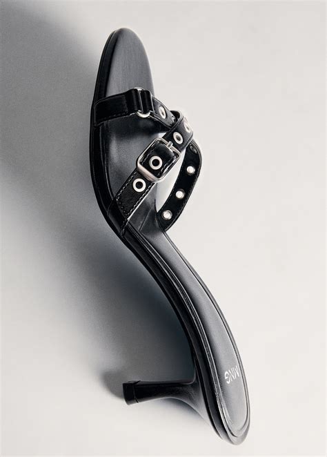 Sandal with die-cut straps - Women | MANGO OUTLET United Kingdom