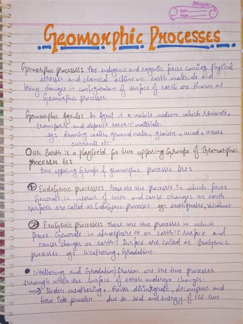 Geomorphic Process Class 11 Prepp IAS 的图像结果