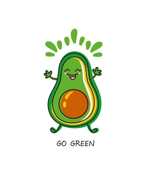 Go green eco label hand drawn vector | Premium Vector