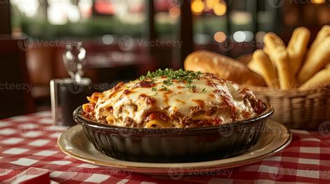 Hearty Italian Lasagna, Restaurant Style 55280752 Stock Photo at Vecteezy