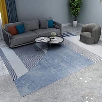 MOXIC Soft Striped Living Room Area Rugs Rectangular Children Crawling ...