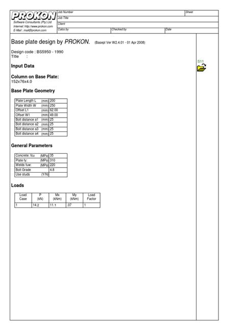 Image result for Base Pade Design Using Prokon
