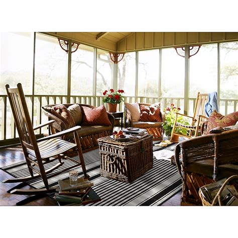 Garland Rug Cape Cod 6 X 8 (ft) Black Indoor Stripe Area Rug ...