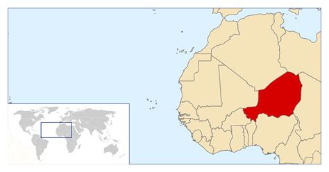 Niger Map Africa