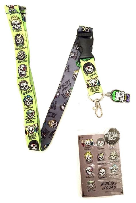DC Comics Suicide Squad Team Skulls Reversible Breakaway Keychain ...
