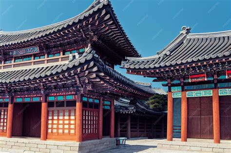 Premium AI Image | Traditional Korean architecture ancient style ...