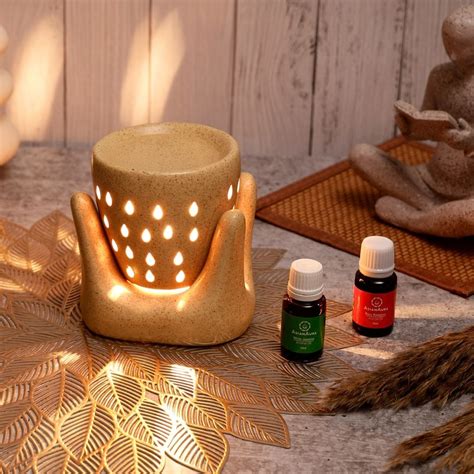 Sculpted Hand Shaped Electric Diffuser - Brown – Asian Aura