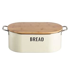 Buy Retro Cream : Typhoon Living Coated Steel Retro Bread Bin with ...