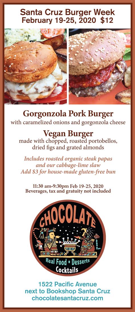 Special Events: - Chocolate Santa Cruz