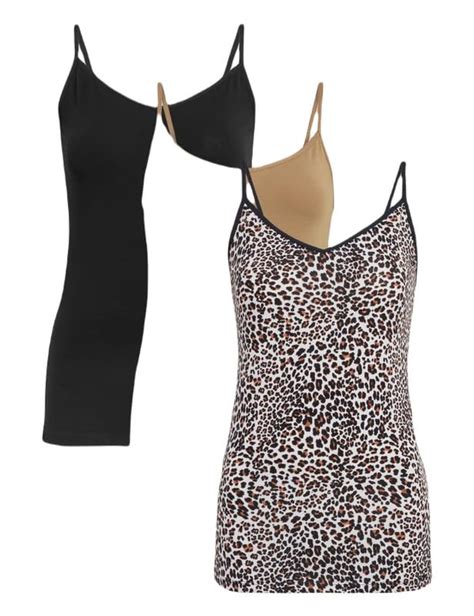 Marks & Spencer Womens Pack of 3 Cotton Rich Strappy Vests : Amazon.in ...