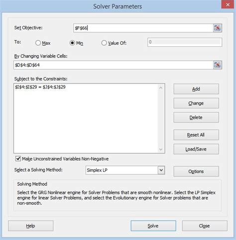 Shortest Path Using Solver 的图像结果