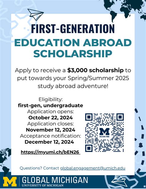 First-Generation Education Abroad Scholarship: Spring/Summer 2025 ...
