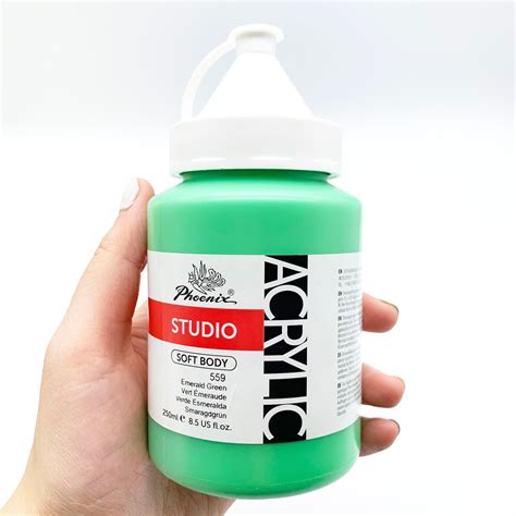 60 Colors 250ml Non-Toxic Artist Quality Acrylic Paint - Acrylic Color and Studio Colour