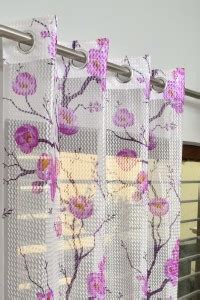 roman 274.32 cm (9 ft) Polyester Transparent Long Door Curtain Single ...