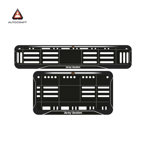 Harley Davidson Black with White Lines-Style Bike HSRP Frame | Autocra ...