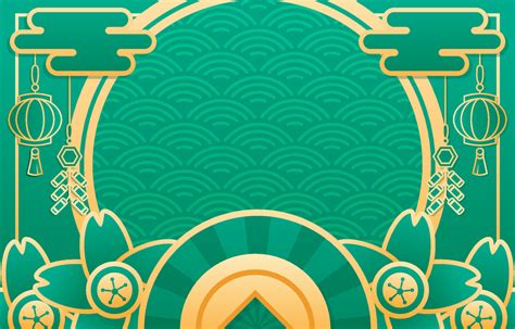 Luxury Jade Green Chinese New year 14568263 Vector Art at Vecteezy