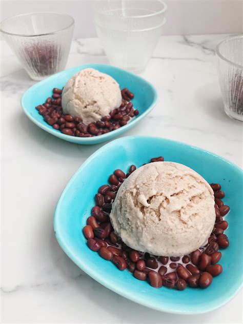 Red bean ice cream | Ice cream, Desserts, Food