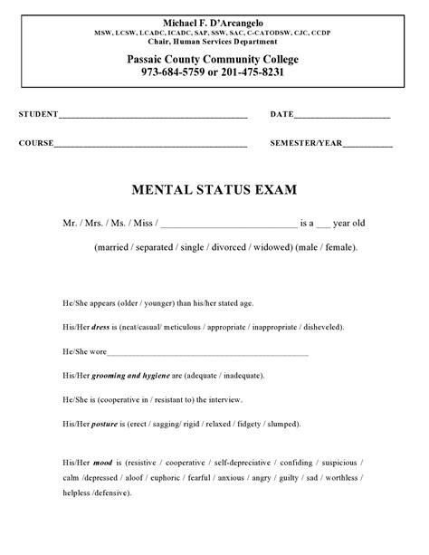 47 Free Mental Status Exam Templates (MSE Examples) ᐅ TemplateLab
