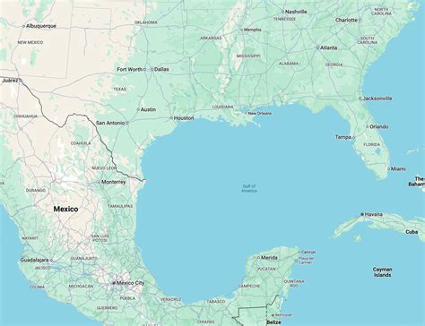Gulf of Mexico map highlighting - Map Of Gulf Of Mexico map of gulf of ...