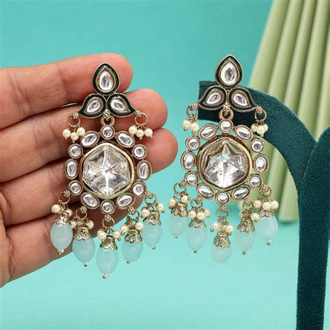 Kundan Earrings | Buy Artificial Kundan Earrings On Wholesale