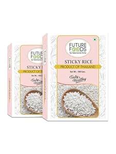 Future Foods Glutinos Sticky Rice 900 gram (Pack Of 2)| Sweet Rice ...