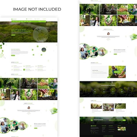 Environment Web Design Template 的图像结果