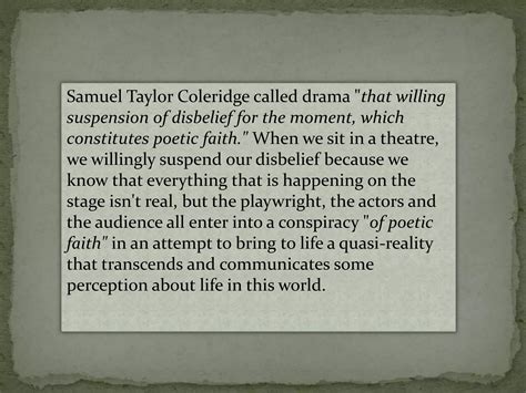 Willing suspension of disbelief by samuel taylor coleridge | PPTX