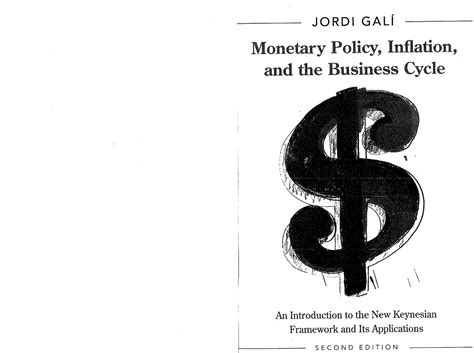 Jordi Gali - Monetary Policy, Inflation, and the Business Cycle An ...