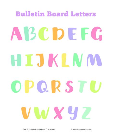 Printable Bulletin Board Alphabet Letters - Printable Free Templates