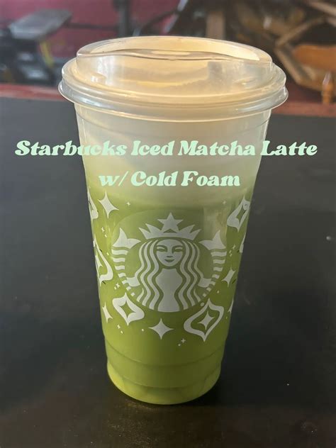 Vanilla Iced Matcha Latte w/ Cold Foam Recipe | Gallery posted by sof ...