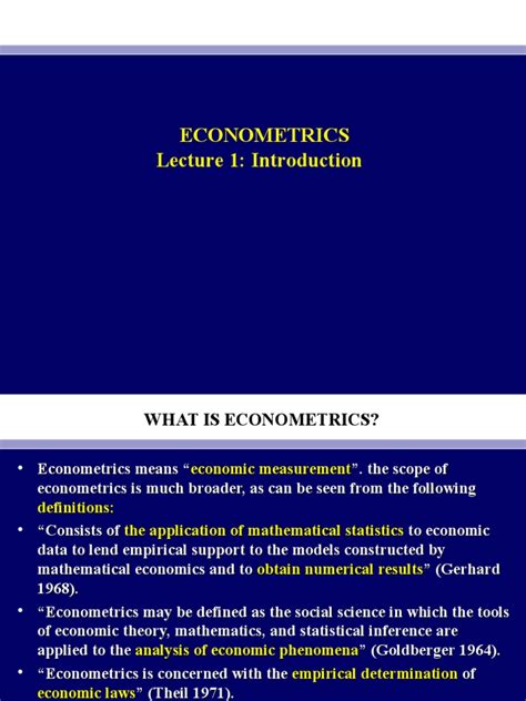 Econometrics Lecture Notes PDF 的图像结果