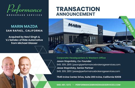 Navi Singh and VJ Sehdev of Ride Automotive Acquire Marin Mazda in San ...