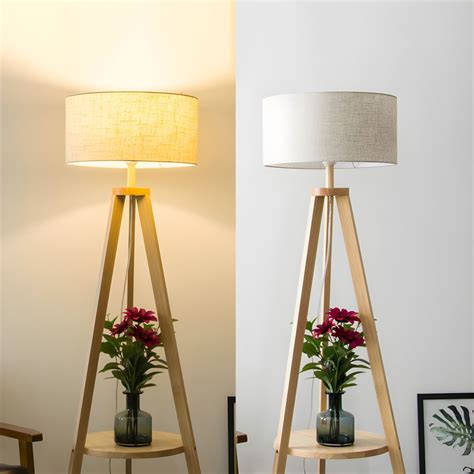Simplicity-Style Conical Floor Light Wood Floor Lamp for Living Room ...