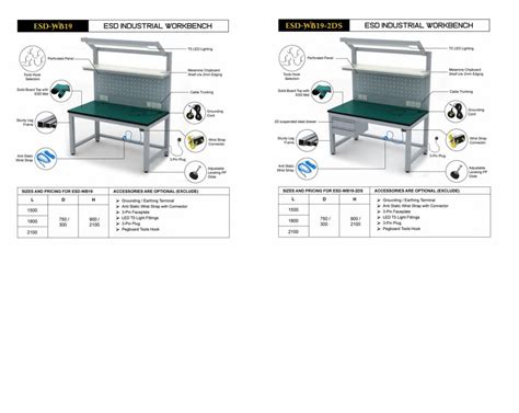 Laboratory Furniture - ESD Work Station Office Furniture Heavy Duty ...