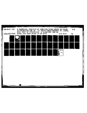Fillable Online A Numerical Analysis of Sampling Plans Based on Prior ...