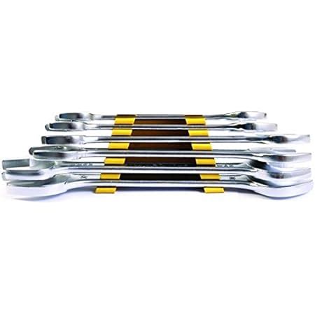 Stanley 70378E 6-Piece Matte Finish Double Open End Spanner Set ...
