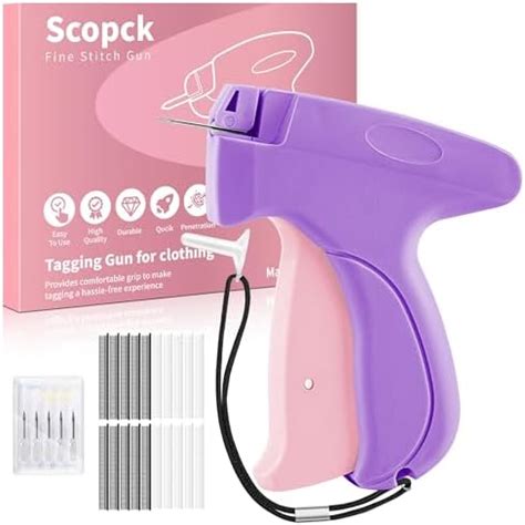 Scopck Micro Stitchy Gun for Clothes - Handheld Mini Sewing Tagging Gun ...