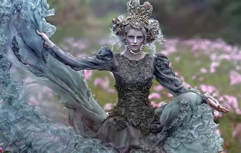 Wallpaper girl, decoration, dress, art, Agnieszka Lorek, Maja for ...