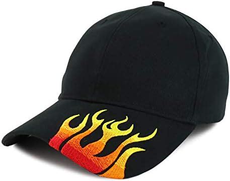 Buy Armycrew Fire Flame Embroidered Bill Structured Brushed Cotton ...
